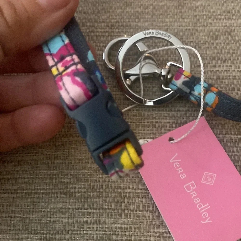 Vera Bradley Breakaway Lanyard Pretty Posies